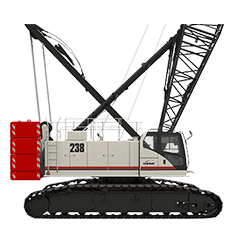 238 HSL lattice crawler crane